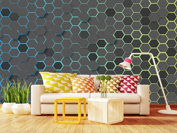 Santos New Painting luxury geometric wallpaper accent wall Charlotte NC